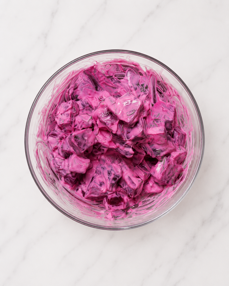 Cremiger Rote Beete Salat